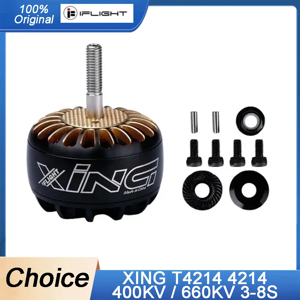

IFlight XING T4214 4214 400KV / 660KV 3-8S X-CLASS Brushless Motor compatible 14/15/16inch Propeller for iX15 X-class FPV Drone