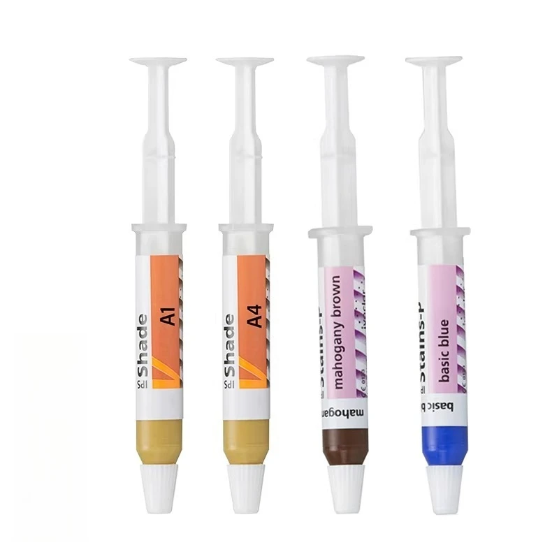 Dental High-temperature Metal Glaze Paste IPS Classic V Shade Coloring Agent Metal Ceramic Powder 3g Dental Lab Material