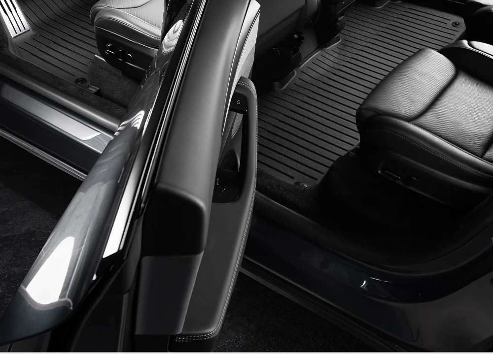YZ TPE Auto-Fußmatten mit Metallpedalen für Tesla Model YL Kofferraum-Matten-Set, wasserdicht, rutschfest, für alle Jahreszeiten geeignet. – Detail 21