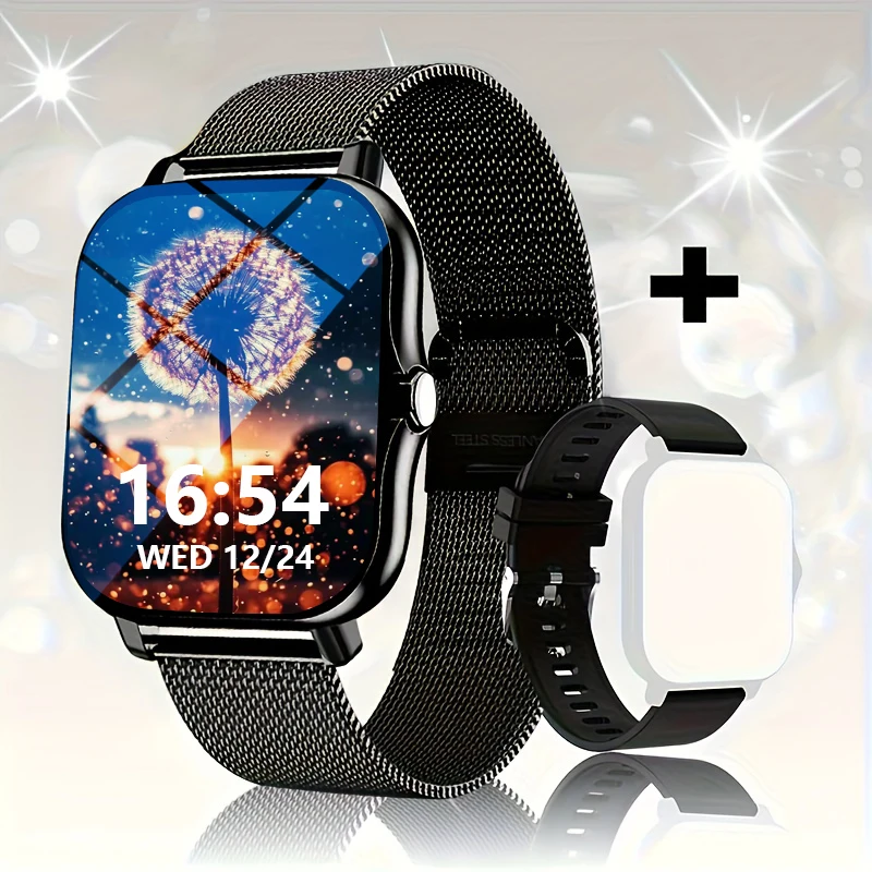 2025 ساعة ذكية جديدة، صوت لاسلكي، وضع رياضي متعدد، ساعة ذكية لتتبع اللياقة البدنية، للجنسين، هدية العيد