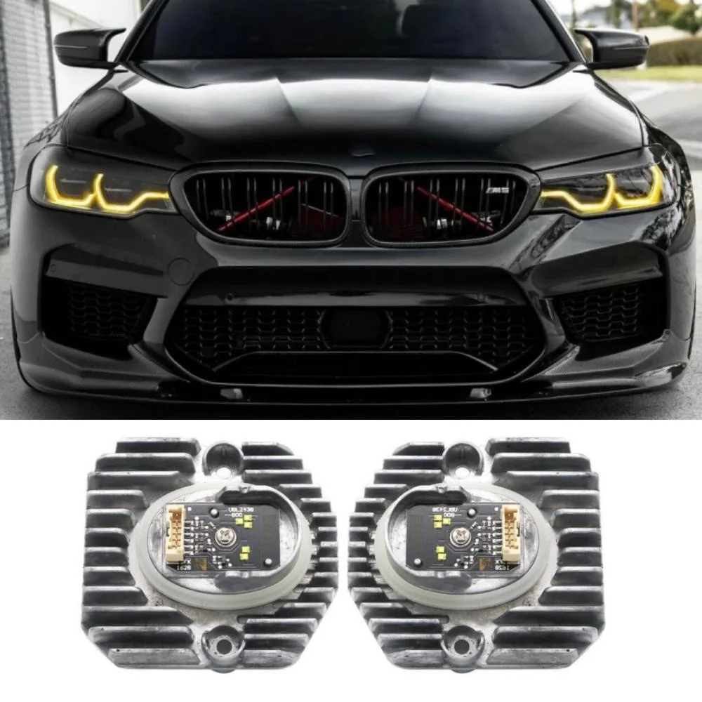 

G30 M5 Yellow Blue DRL Modules For 2017 2018 2019 BMW 5 Series F90 520i 530i 540i G32 GT Adaptive LED Headlight Red Angel Eye