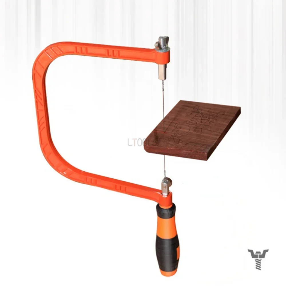 Imagem -04 - tipo Woodworking Saw Coping Saw para Wood Bow Ferramentas Faça Você Mesmo Artesanato de Carpintaria Wire Frame Saw Blade Ferramenta de Corte Manual Ajustável u