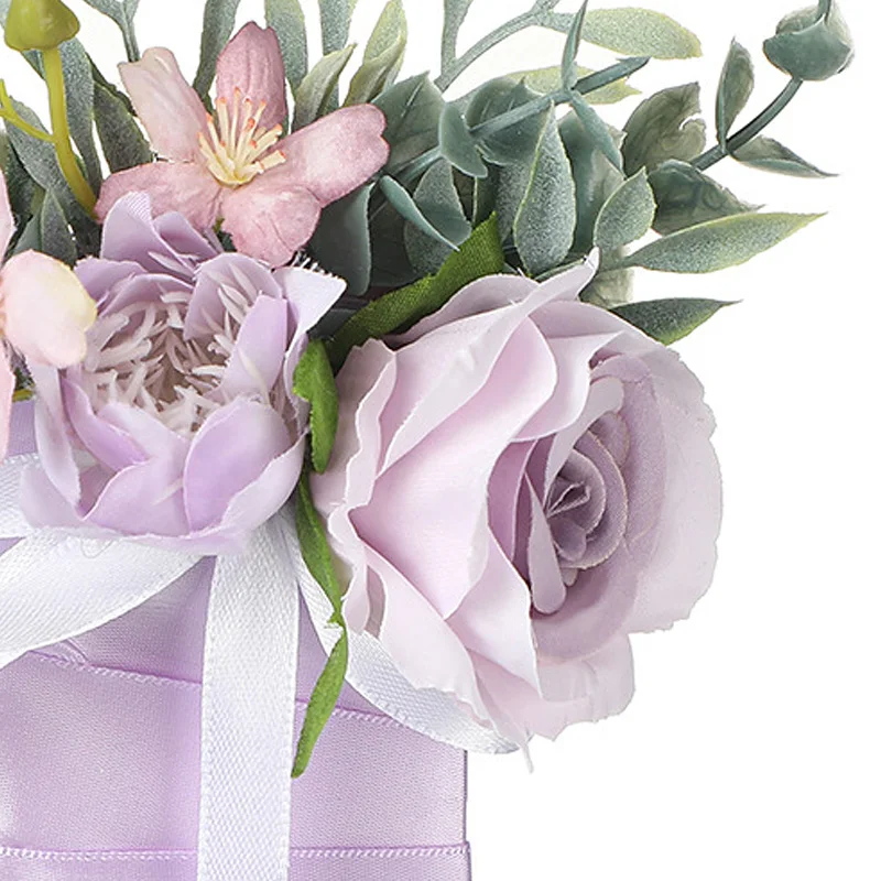 Nuova spilla Bouquet di fiori artificiali per lo sposo di nozze Groomsman sposa tasca di carta fiore cerimonia di matrimonio accessori per feste