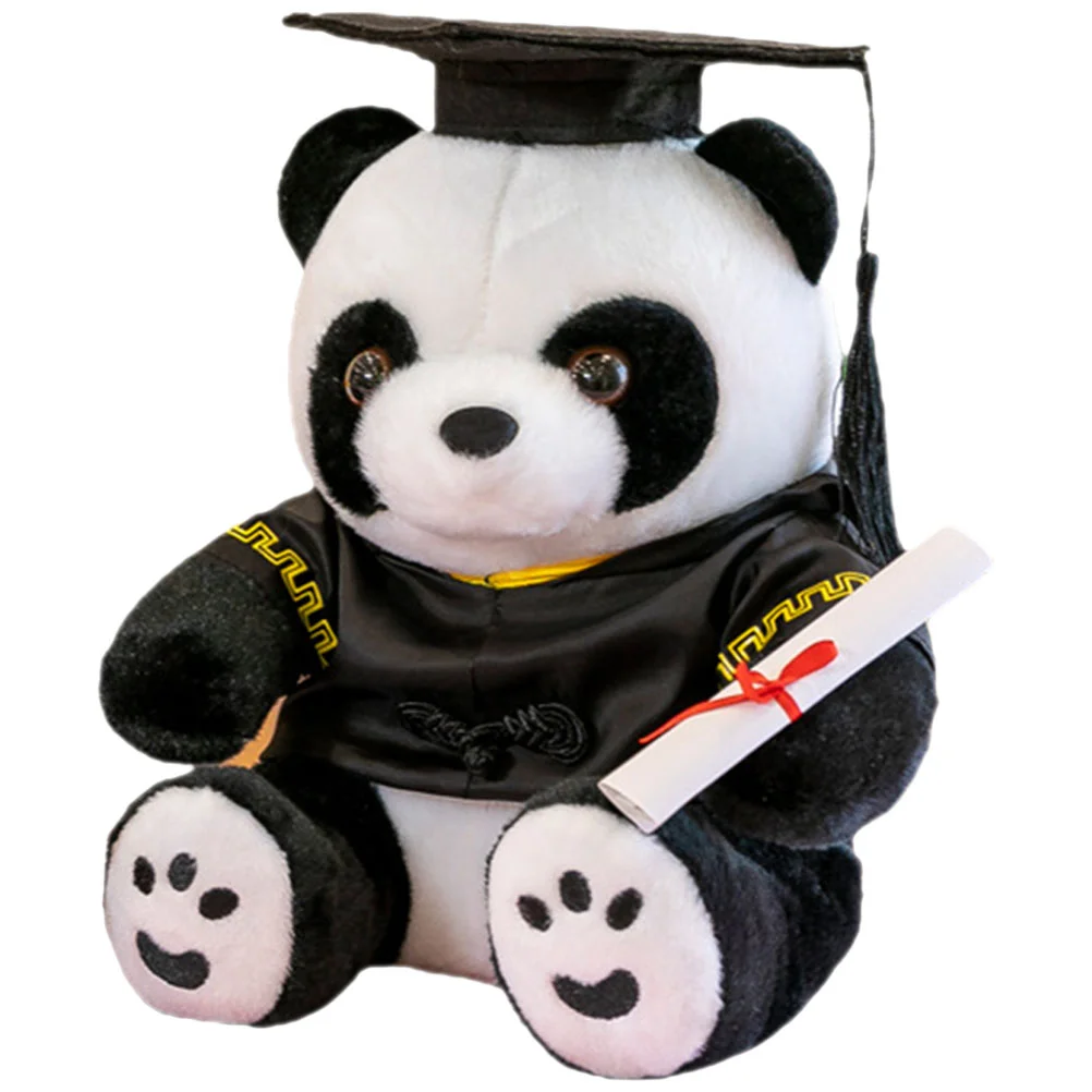 Doctor Panda Simulated Stuffed Animal Figure Munecas Para Children Toy Cute Interesting Design Cotton Adorable