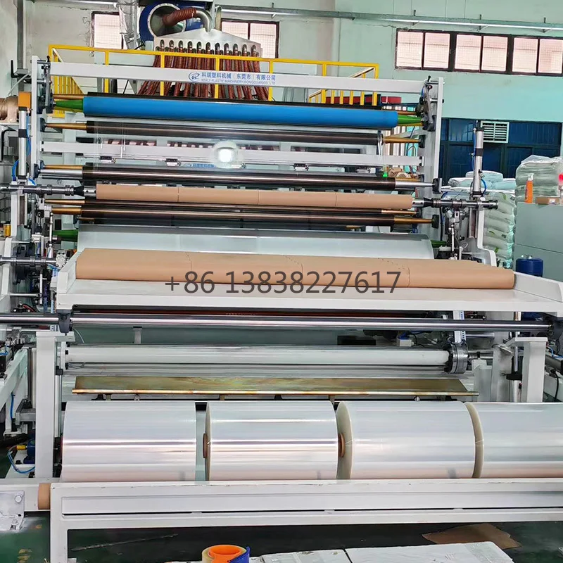 LLDPE LDPE Single Layer or Double Layer Stretch Wrap Film Making Machine