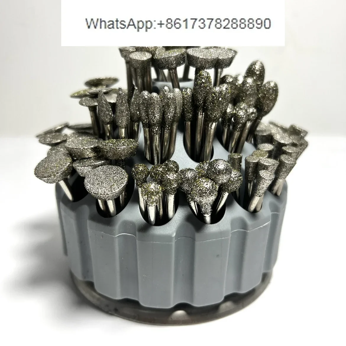 Jade window opening electric emery grinding head jade carving tool rough stone grinding peeling jade carving drill needle set