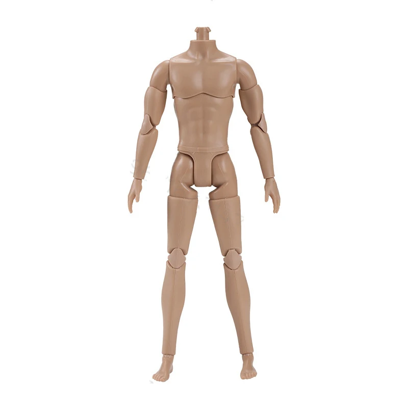 New Version Male Doll Body Figure 1/6 Muscle Soldier Doll Toys 22 Joints Movable Man Super Doll Normal/dark Brown Skin Male Doll