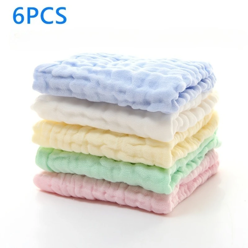 Ensemble de 6 serviettes pour le visage, ces débarbouillettes sont incroyablement douces, très absorbantes et sont disponibles en couleurs unies, parfaites pour l'utilisation sur les mains.
