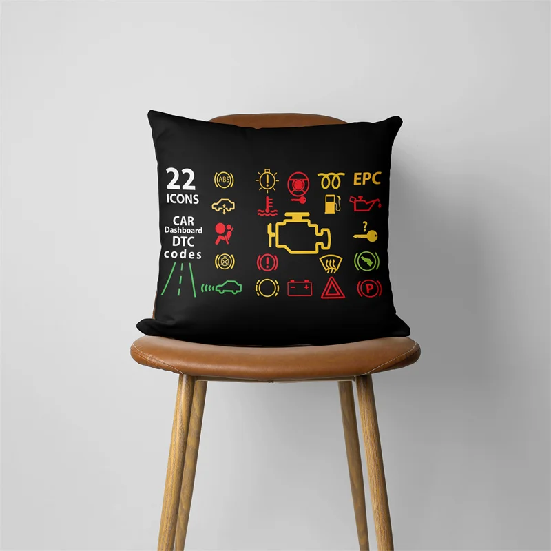 Car Dashboard Cushion Cover, Sofa Pillow Case, Throw Pillowcase, Home Decorative, 329