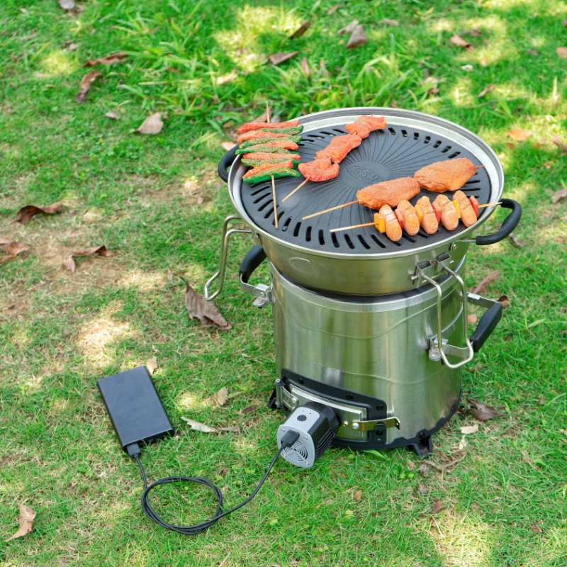 High Efficient Energy Saving Charcoal Pellet Stove Rocket Stove Camping Stove