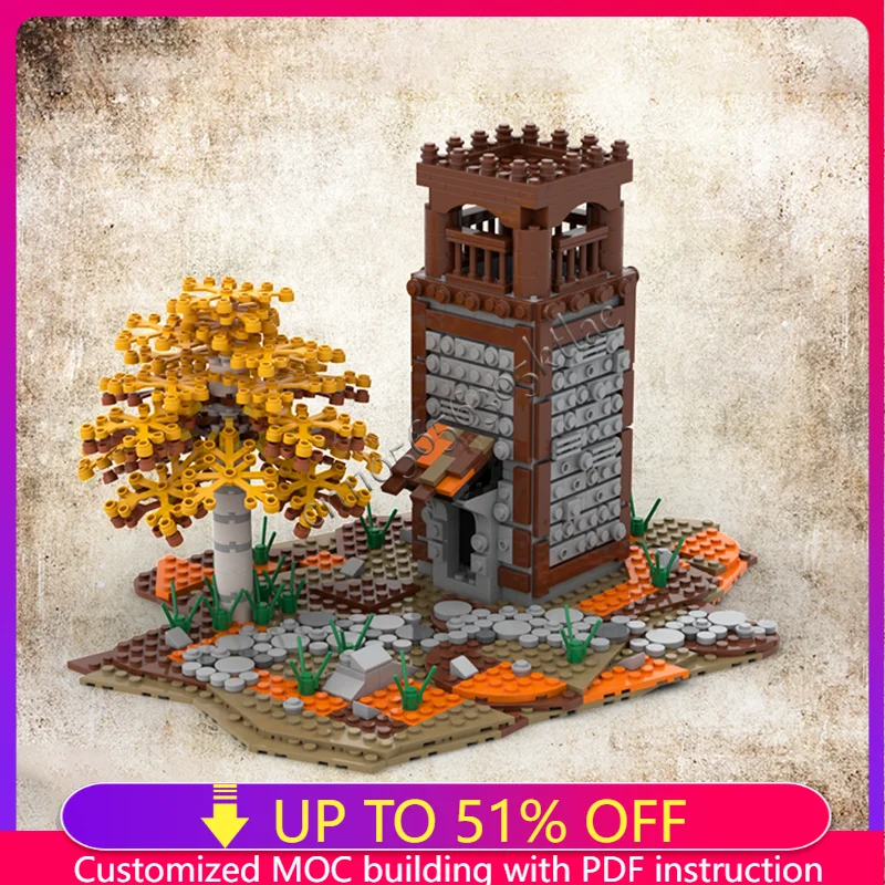853 Parts Maple Tree Watchtower Building Blocks Model For Children Puzzle Educational Assembly Popular Birthdays Christmas Gifts