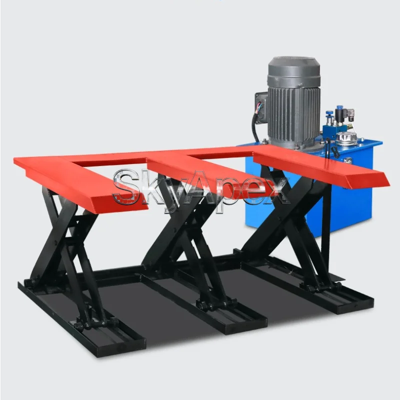 E‑Type Lifting Table With Photoelectric Sensor Foot Operated Elevator Automatic Lifting Feeding Machine