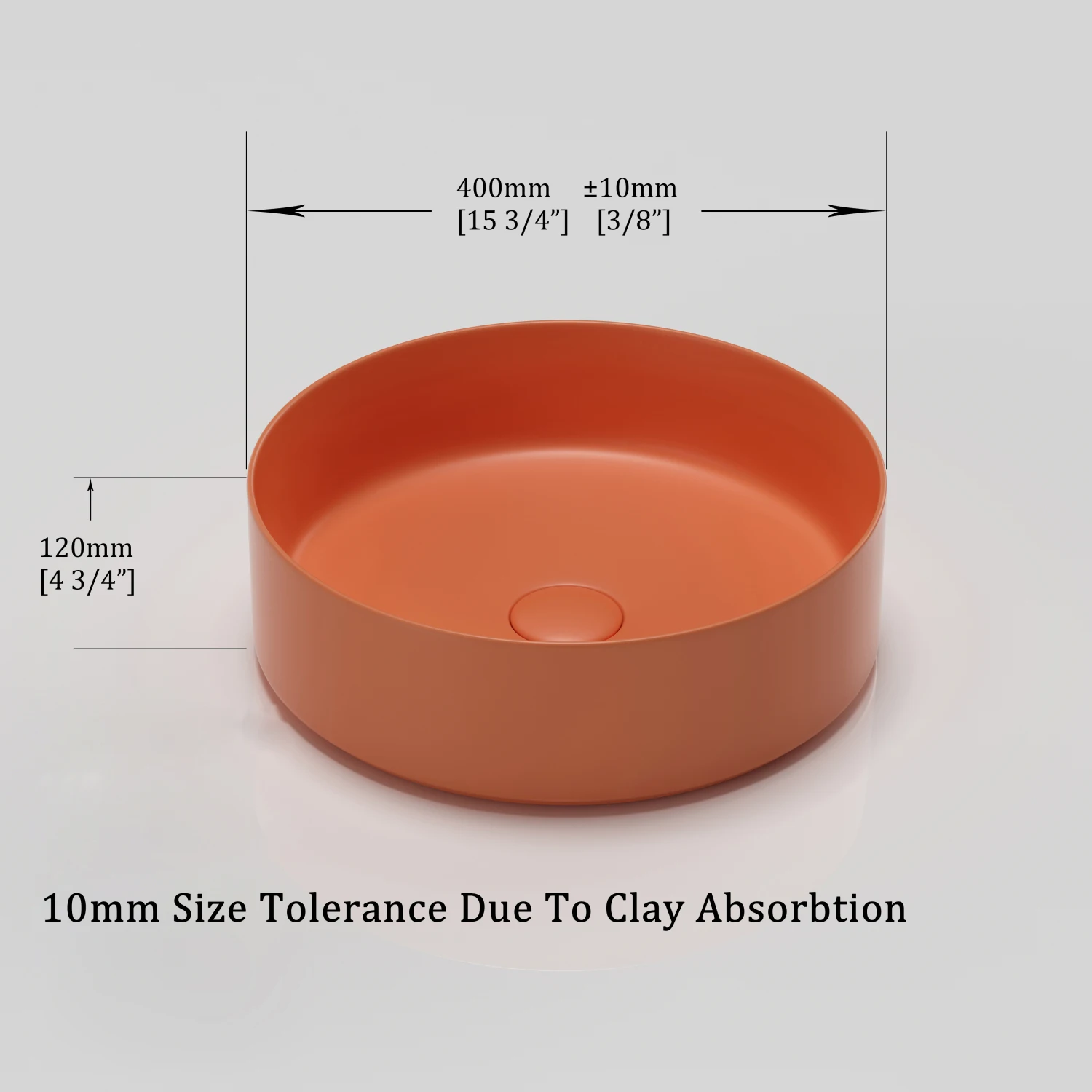 

Circular Ceramic Vessel Sink for Bathroom - Artistic Design
