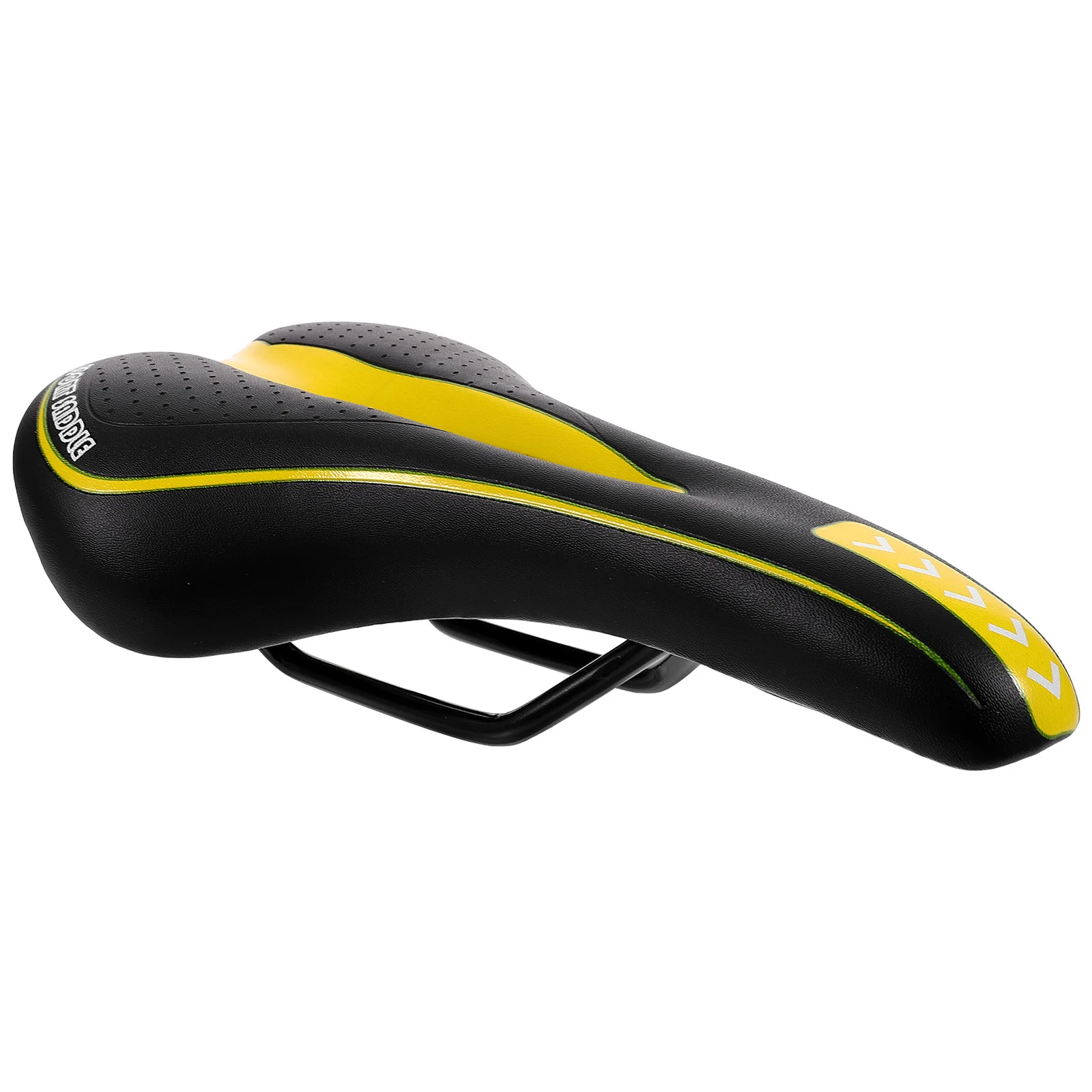

Mountain Bike Saddle Road Seat Comfortable Cycling Cushion Pad Black Yellow Hollow Design Breathable Easy Installation