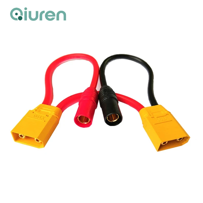 1PCS Amass XT90 Male Plug to AS150 Female Connector Serial Line Adapter Cable 10AWG Silicone Wire DIY for RC Aircraft Drone