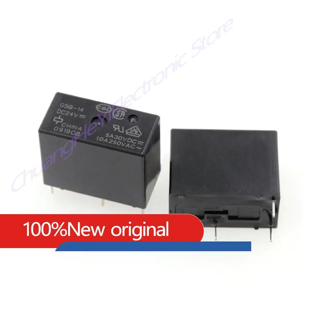 10PCS/LOT Relay G5Q-1 G5Q-1-EU G5Q-1A G5Q-1A4 G5Q-1A4-EU G5Q-14-EU-7 G5Q-14 G5Q-14-EU DC5V/12V/24V 5A30VDC 10A250VAC 4PIN/5PIN