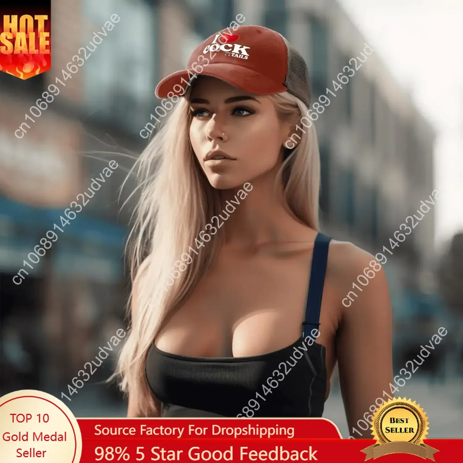 

I Love Cocktails Hat Trucker Hat Men Funny Mesh Hats for Summer