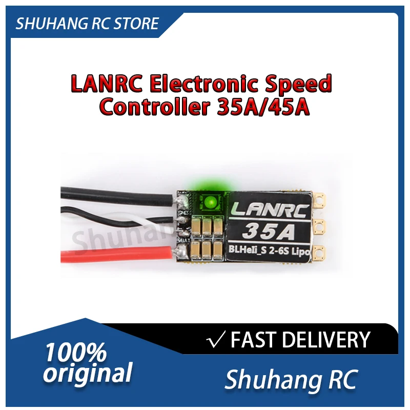 

Shuhang RC LANRC электронный регулятор скорости 35A 45A RGB светодиодный светильник с открытым исходным кодом для FPV гоночного дрона модель самолета