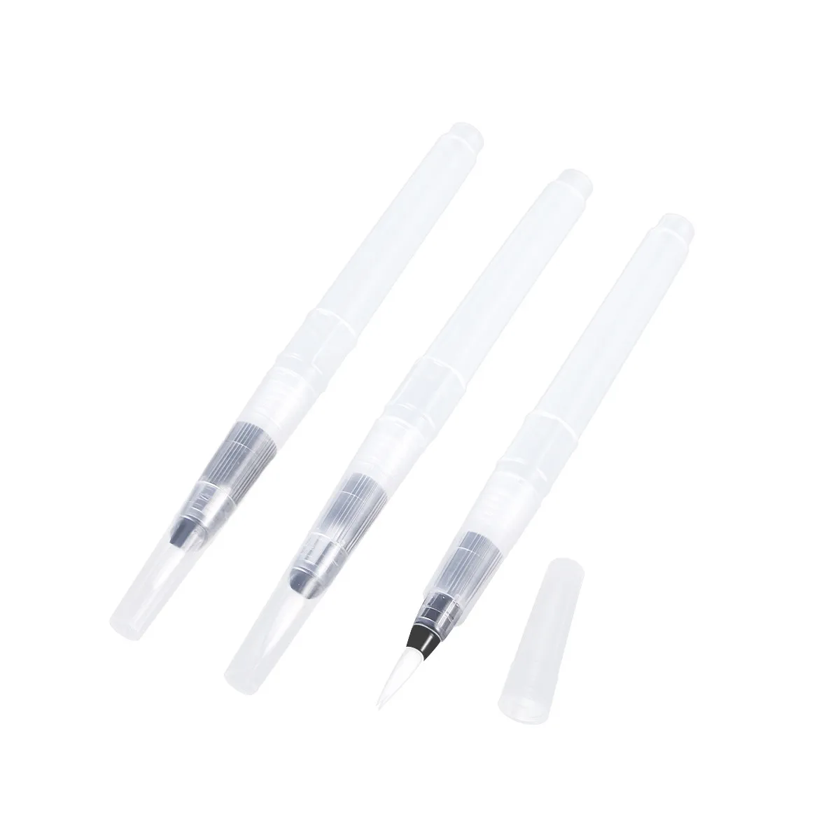 3Pcs Portable Water Brush Pen Set Refillable For Art Student Watercolor Painting Tool