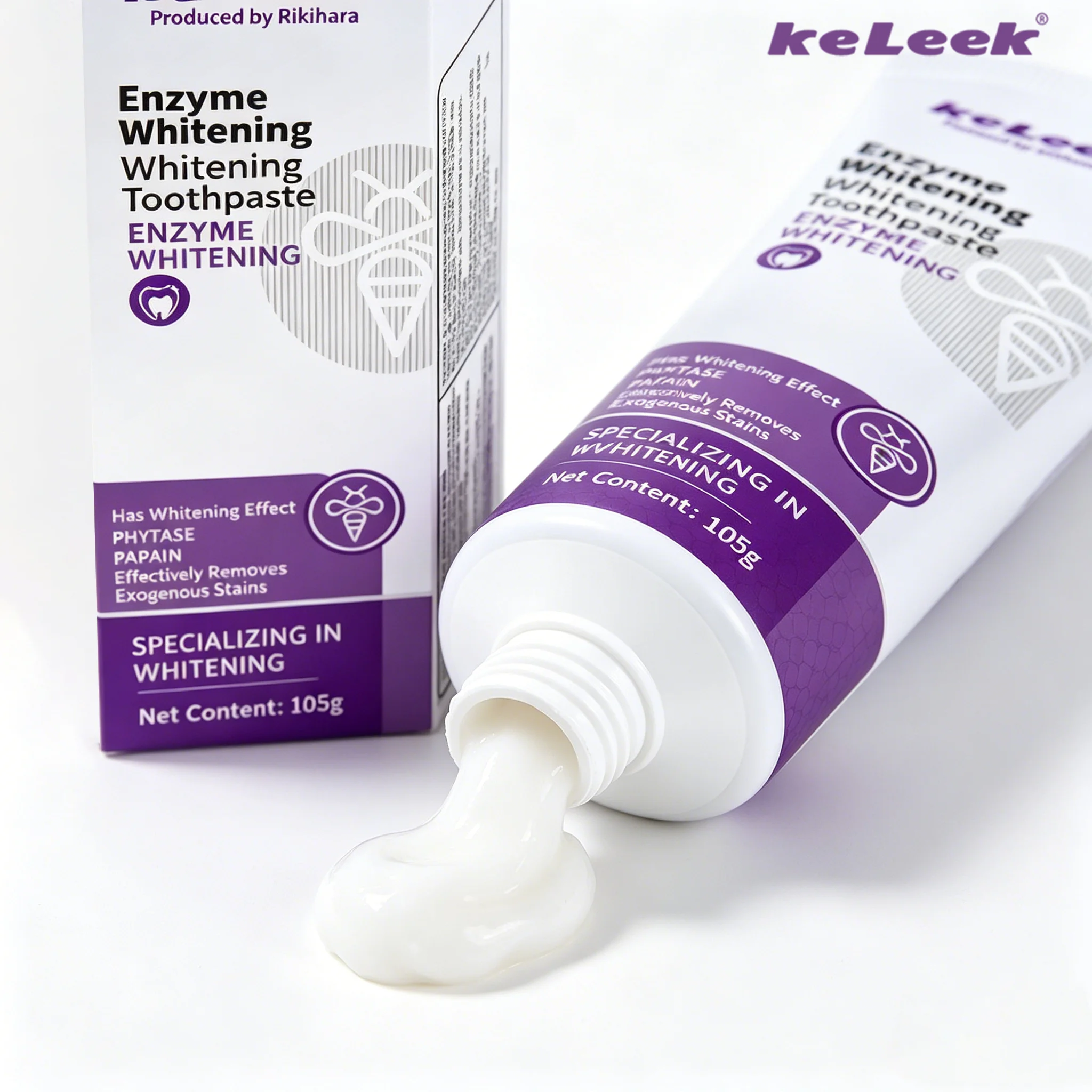 Teeth Whitening Enzymes - KeLeek Enzyme Whitening Toothpaste 105g Mint