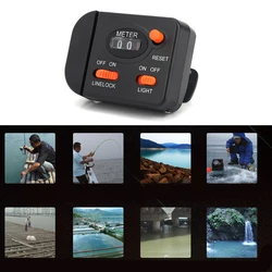Fishing Depth Finder Fishing Line Meter Counter Professional Clip on Rod Fishing Line Counter Depth Finder Digital Diaplay 99m