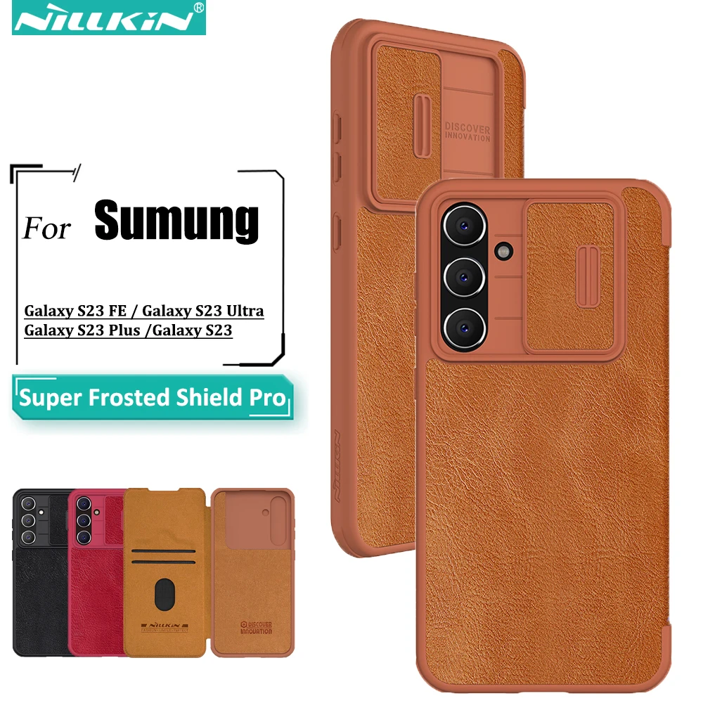 

Кожаный чехол-книжка Nillkin Qin Pro для Samsung Galaxy S23 FE