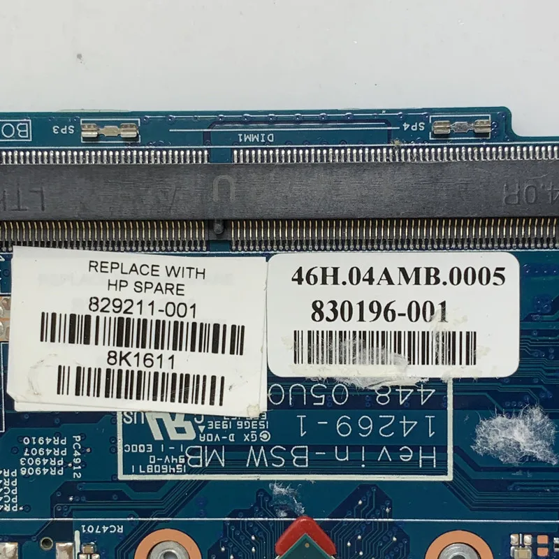 829211-001 829211-501 829211-601 avec SR29H N3050 CPU Carte Mère 448.05U04.0011 14269-1 Pour HP 11-K Ordinateur Portable Carte Mère 100% Testé