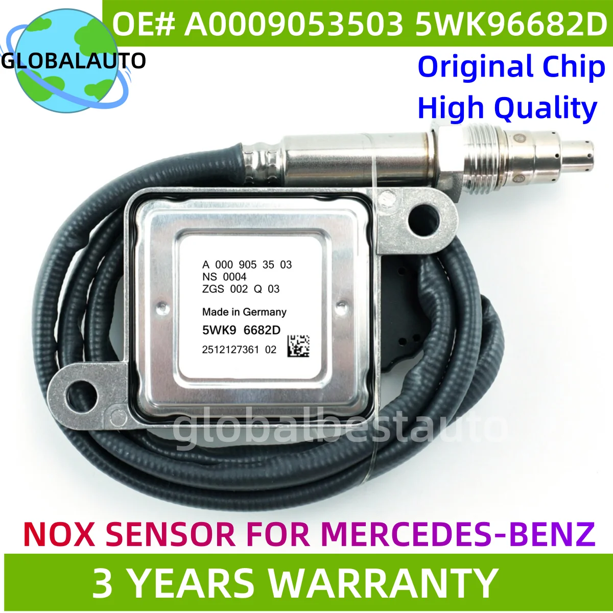 

NEW Chips forNGK Probe A0009053503 5WK96682D NOX Nitrogen Oxygen Sensor For Mercedes Benz C-Class W205 C180 C220 C250