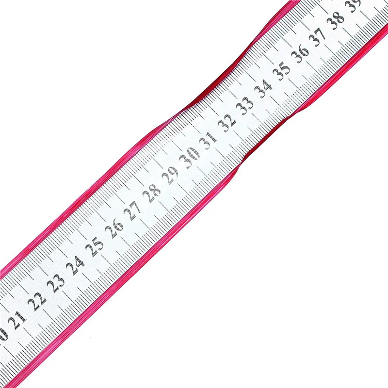 3X Stainless Steel Double Side Measuring Straight Edge Ruler 60Cm/24 Inch, Silver