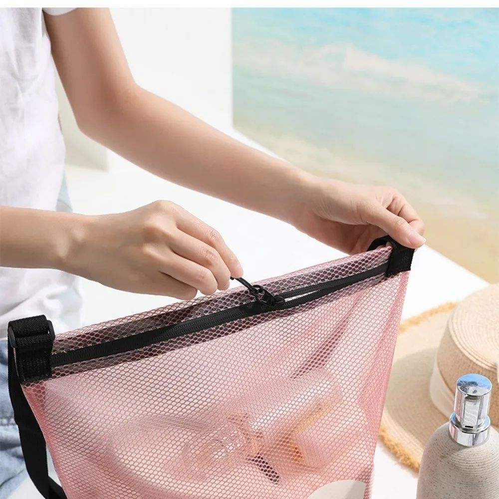 Portable Waterproof Transparent Makeup Bag Crossbody Large Capacity Waterproof Storage Bag PVC Gym Swim Bag Travel