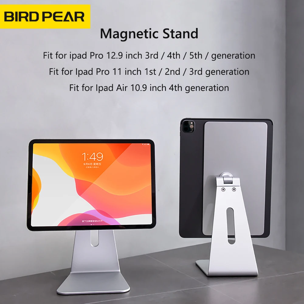 Adjustable Desktop Magnetic Stand Metal Tablet PC Magnet Holder For iPad Pro 11/12.9 inch Ipad Air Pro 5/4th Rotatable Bracket