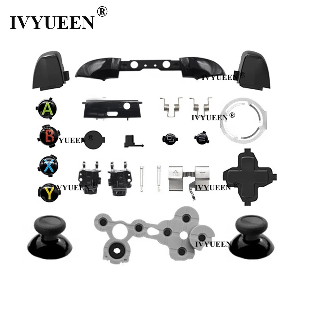 IVYUEEN Replacement Housing Shell for Xbox One X S Controller Case Faceplate Cover RB LB RT LT Trigger Button Mod Kit Model 1708
