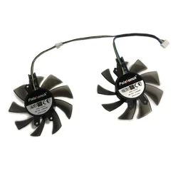 Enfriador VGA de GPU, ventilador de tarjeta de vídeo, para KFA2 GTX1650 EX, para KFA2 GTX 1660 Ti White Mini, FY08015M12LPA,T128015DU, Juego de 2 uds.