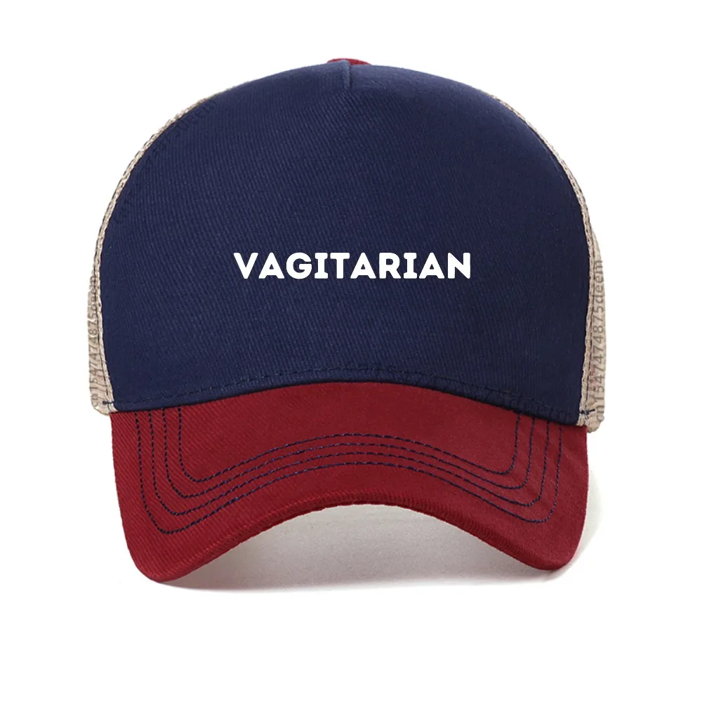

Vagitarian Pun Sarcastic Hilarious Adult Humor Dad Joke mesh baseball cap Fashion Casual Hip Hop Man sun hats Snapback hat
