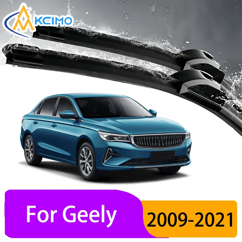 

All Season Silent Front Wiper Blades for Geely Emgrand 2009–2021 2010 Rain Snow Resistant Clear Visibility Guarantee Long-Last