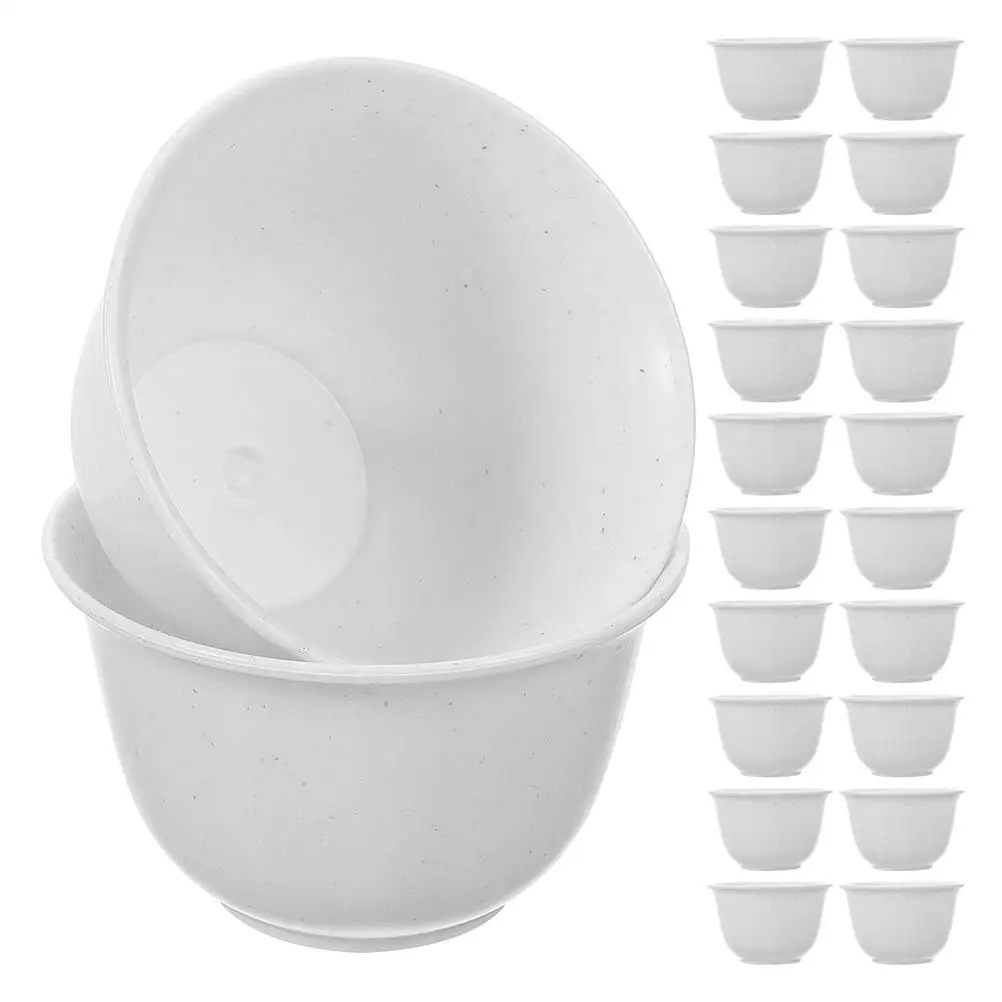 

96 Pcs Thickened Tea Cups Reusable Ceramic Kungfu White Office Mini Tasting Glassware Collection Chinese Style