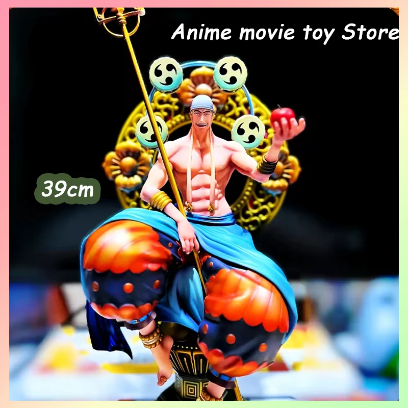 39cm One Piece Gk Enel Pop Max Figurine Model Ornament With Raigō No Mi Anime Peripheral Collectible Birthday Holiday Gifts Toys