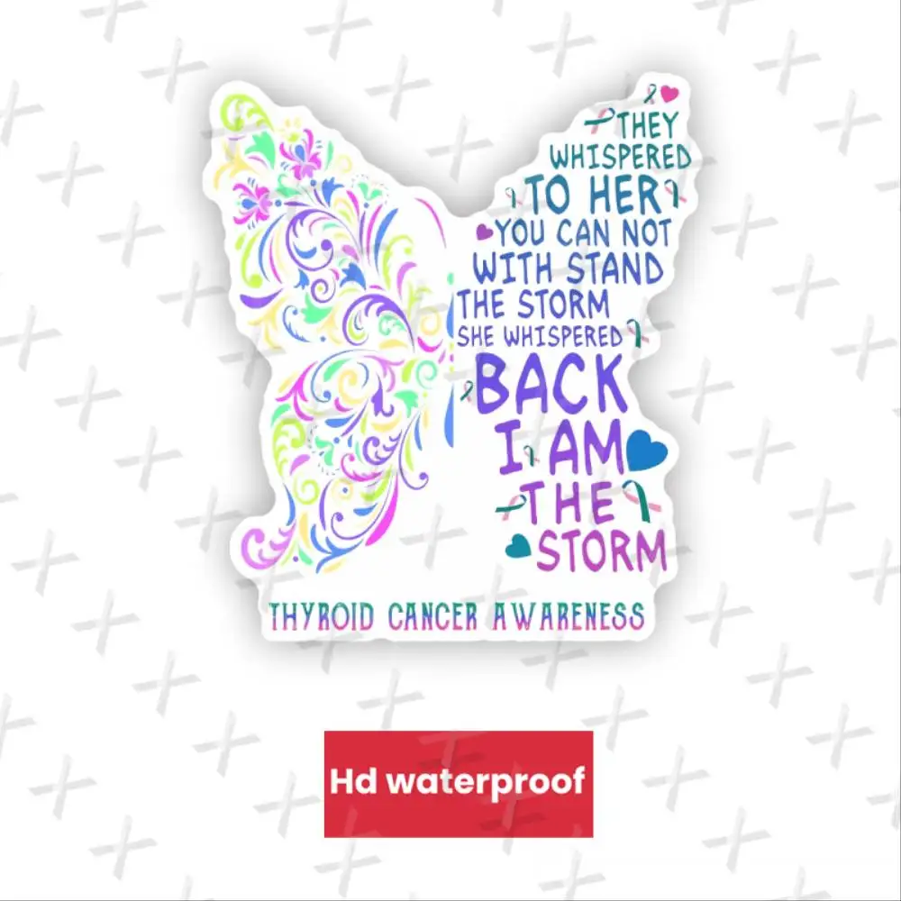 Awareness Themed HD Waterproof Irregular Shaped Self Adhesive Single Use Vinyl Bumper Sticker Decal Waterproof Stickers For Deco
