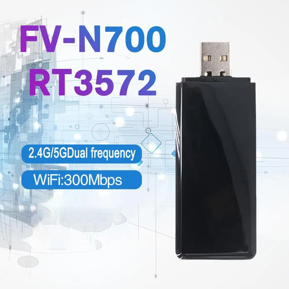 Wireless USB Universal 300Mbps Smart TV Wifi Repeater Adapter FV-N700 RT3572 2.4G/5G Dual Band Network Card For Samsung TV