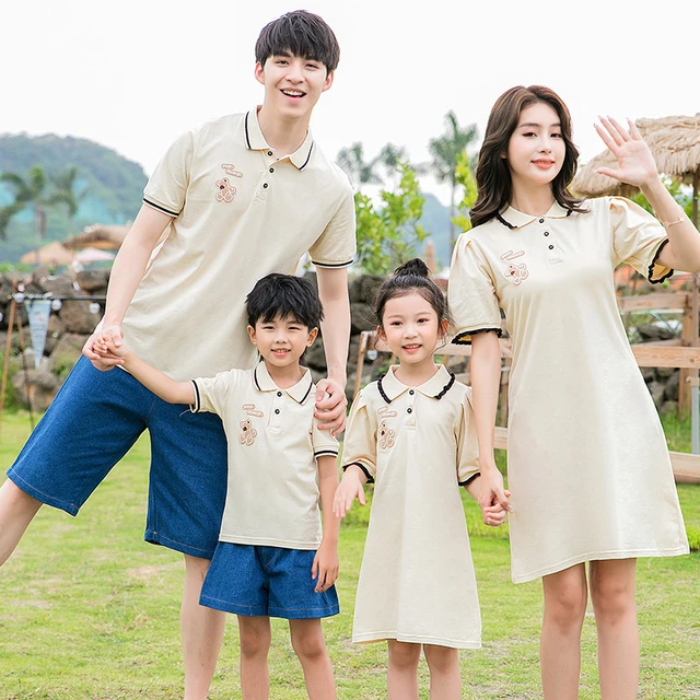 Mom dad and son matching dress best sale