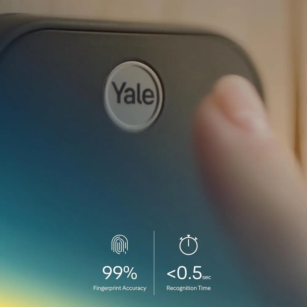Assure Lock 2 Touch Deadbolt, fechadura inteligente para porta de entrada sem chave de bronze polido com óleo com teclado conectado Bluetooth e impressão digital