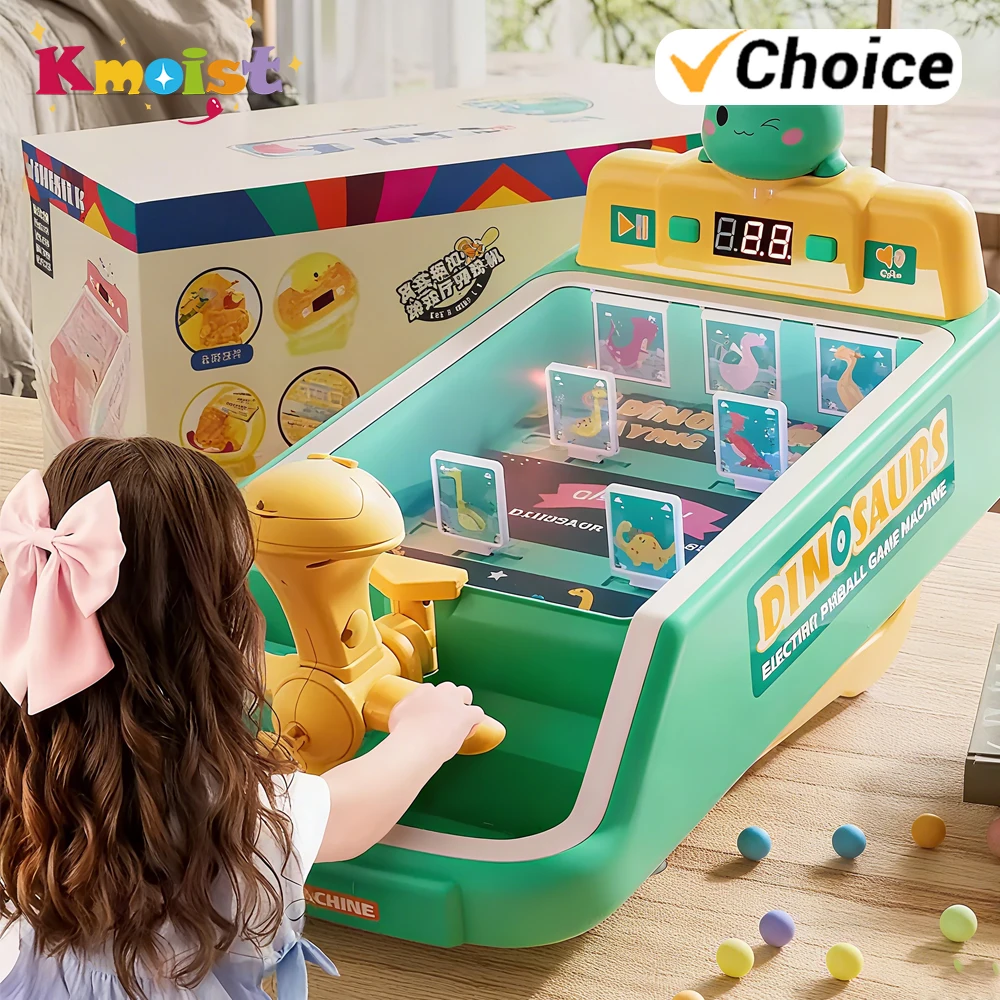 

Family Party Game Toy Children's Creative Cartoon Animal Scoring Pinball Machine with Scoring Sound Lights Toys for Kids Gifts
