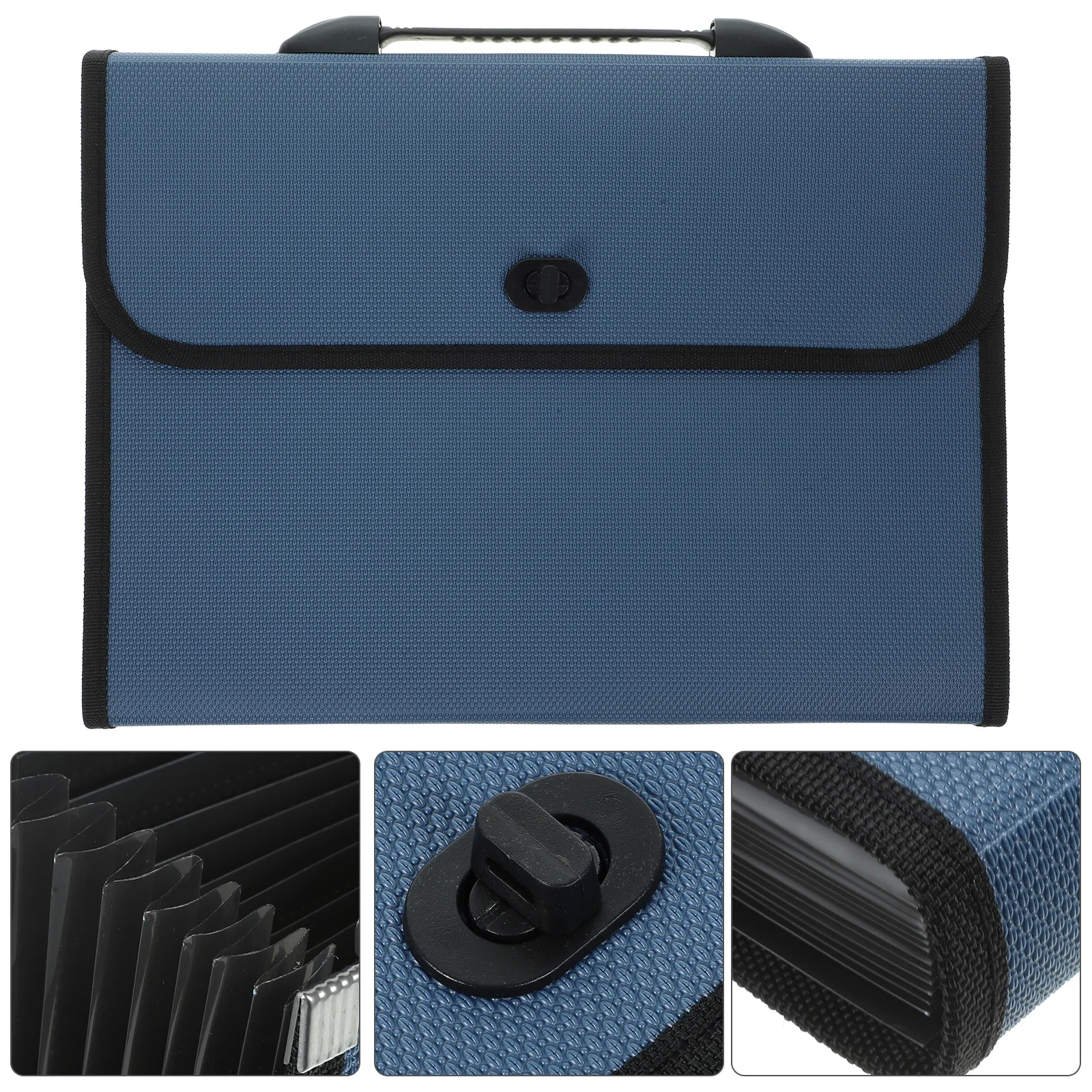 1Set Multi-Layer File Bag Accordion Folder Organizer Document Storage Home Office Use Portable Stylish Gift Business