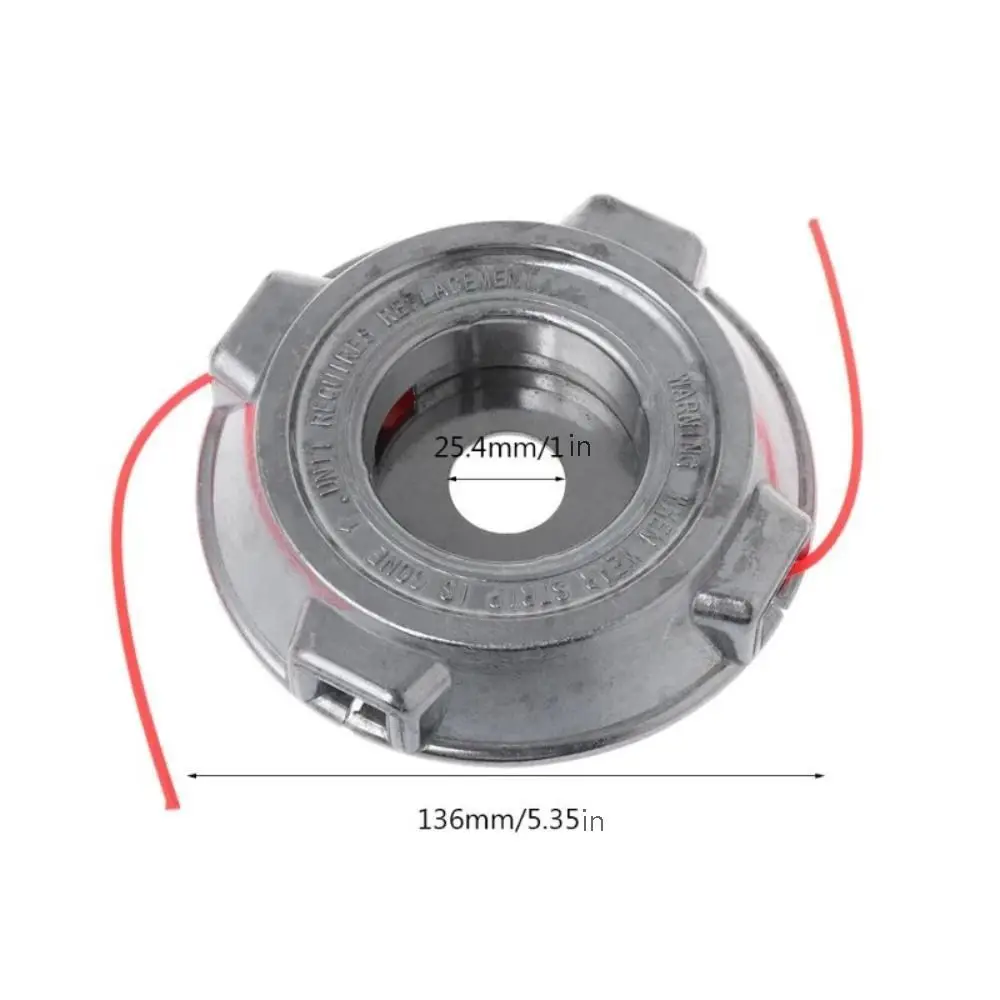 Aluminum Alloy Grass Trimmer Head Iron Disc Nylon Spool Lawn Mower Head No Need Disassemble Bump Feed Brush Cutter Head