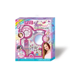 2024 Kids Makeup Set LIVE Show Beauty/ Fill Light Makeup Set Stickers Lip Stick Kids Toys