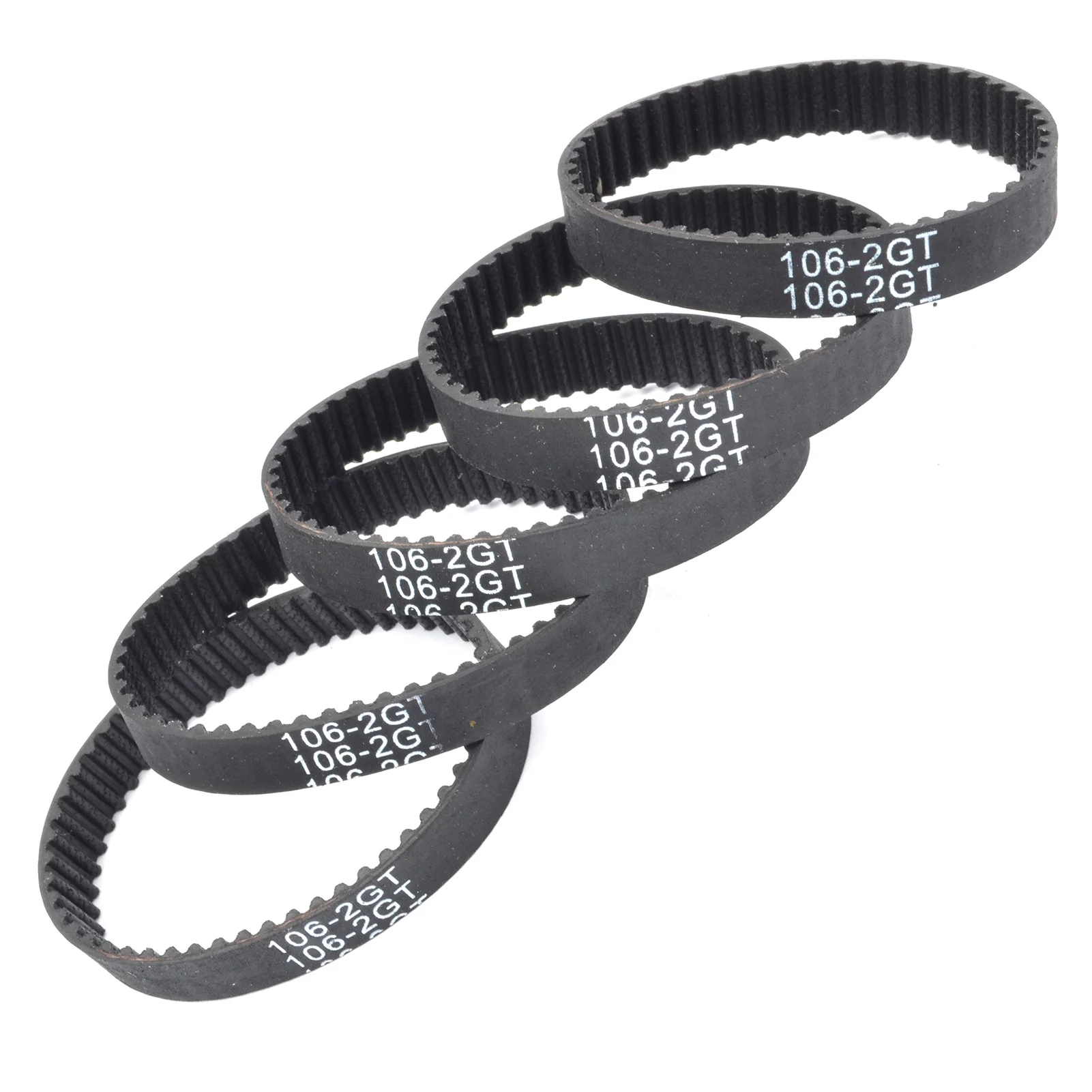 POWGE 2M 2GT Timing Belt Lp=90 92 94 96 98 100 102 104 106 108 110 112 114 116 118 120 122 124 126 128 Width 6/9mm Rubber