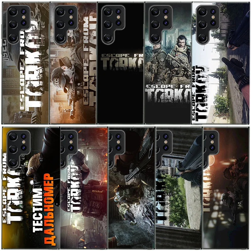 Escape From Tarkov Clear Phone Case For Samsung Galaxy S20 S21 S23 FE S22 Plus S24 Ultra S10 S10E S9 S8 Soft Back Cover