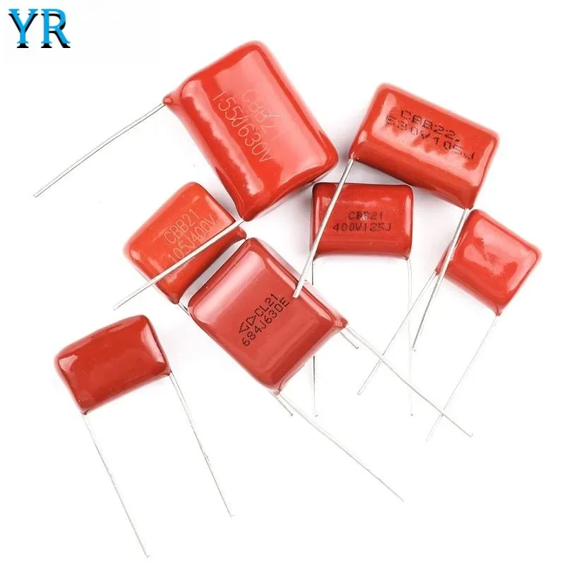 10PCS 100V 250V 400V 630V CBB ตัวเก็บประจุฟิล์มโพลีโพรพิลีน 101J 103J 104J 105J 125J 221J 222J 224J 225J 333J 334J 474J 683J 684J