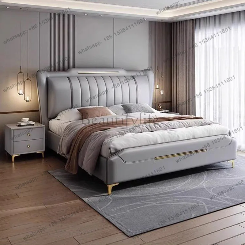 FG Baby Bedroom Bed Children Double Mobile Princess Sleeping Wooden Floor Luxury Bed Modern Letto Matrimoniale Trendy Furniture