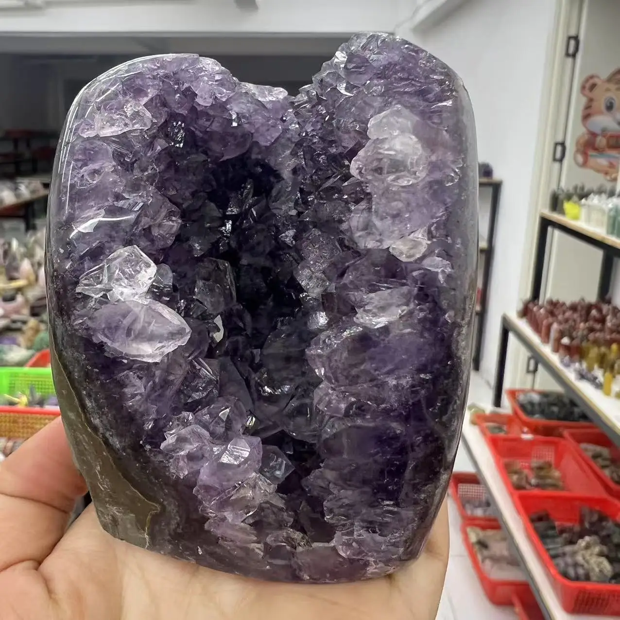 791g 8.3cm  Natural Uruguay Dream Amethyst  Quartz Crystal